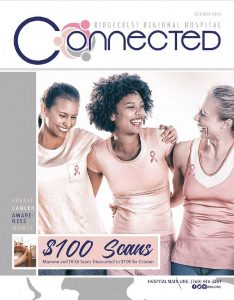 women smiling on magazine cover