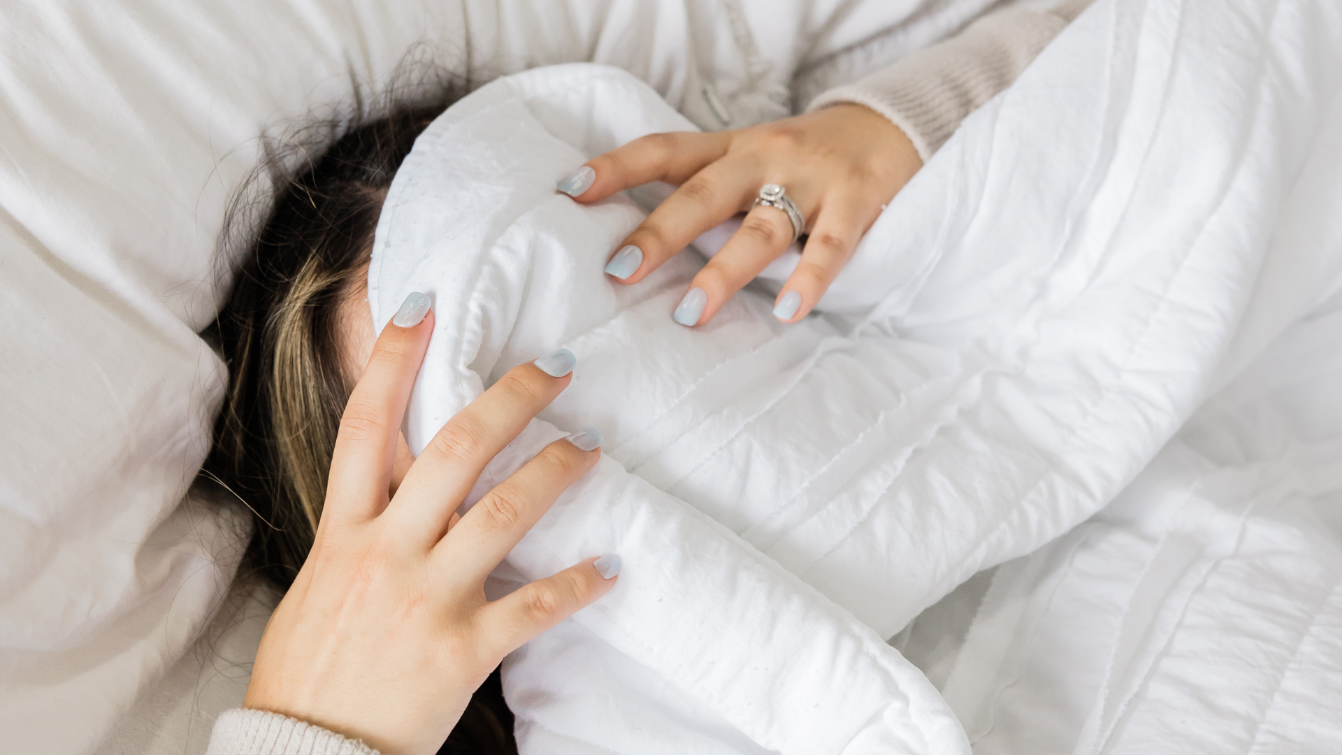 person in bed