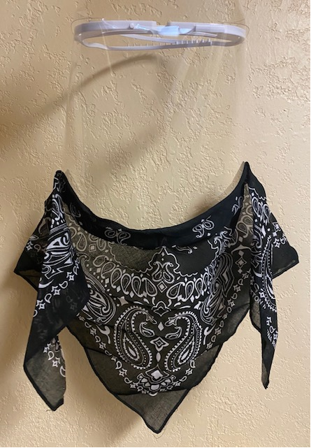 Face Shield with Bandanna