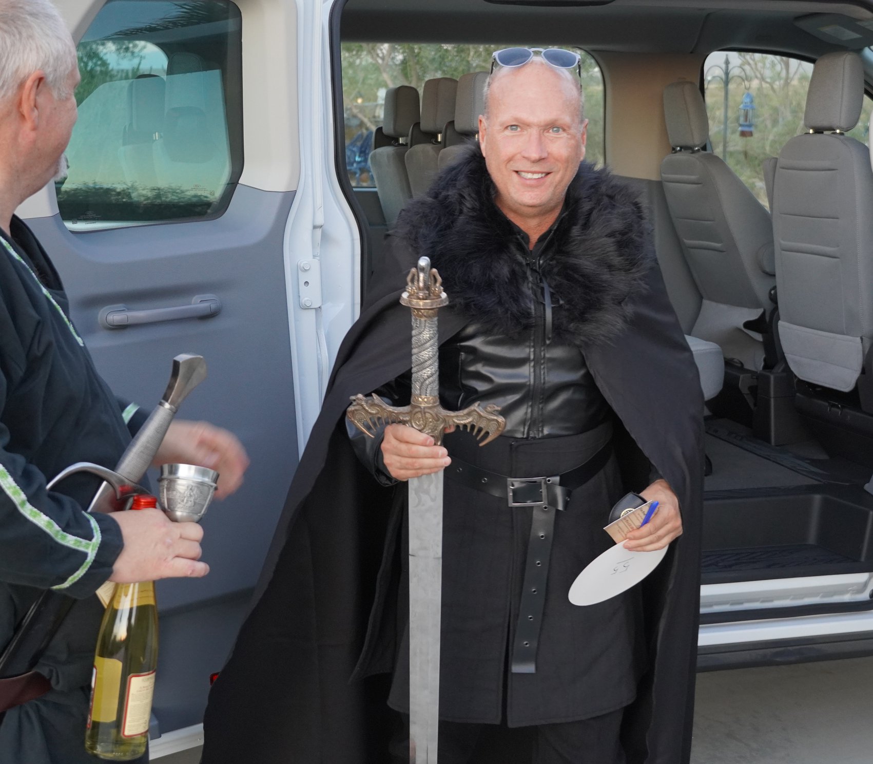 Man cosplaying game of thrones